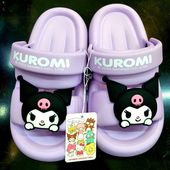 Brand New Sanrio Kuromi Sandals Slippers Size: 7 US - Picture 1 of 7